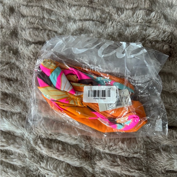 Aerie Floral Bikini Bottom in Pink and Orange - Picture 2 of 4